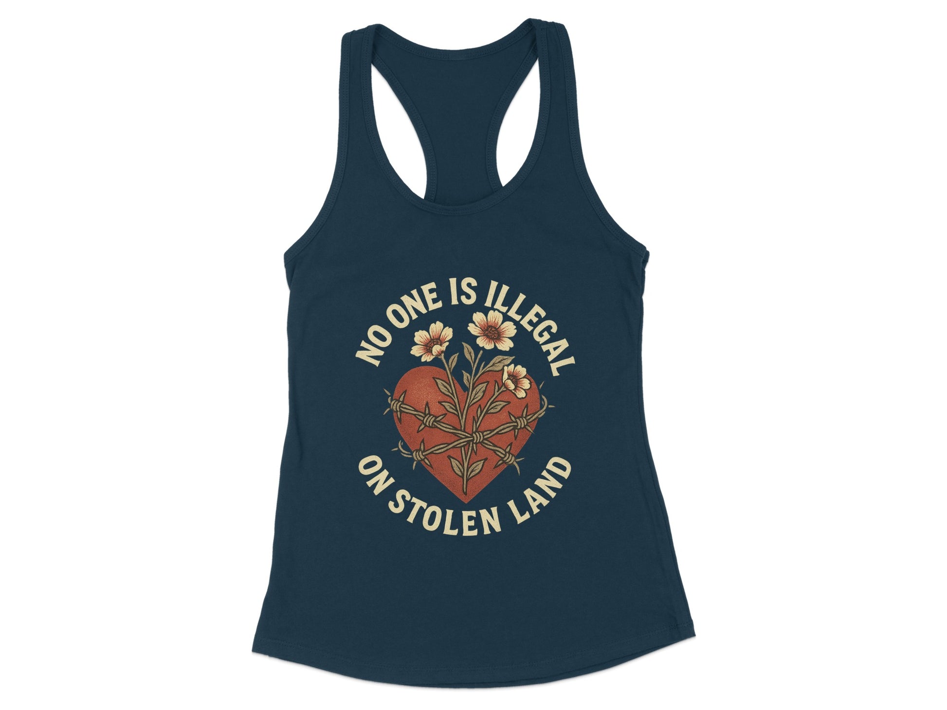 No One Is Illegal on Stolen Land Tank Top