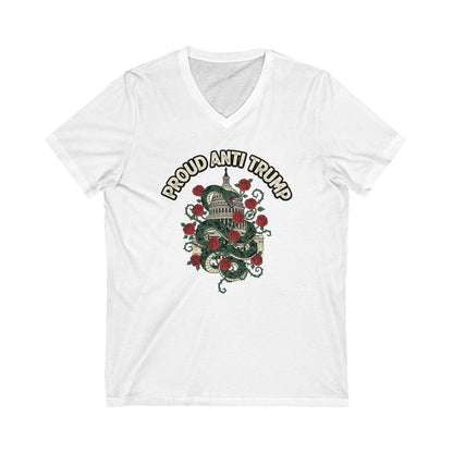 Proud Anti Trump Capitol Roses V-Neck T-Shirt product