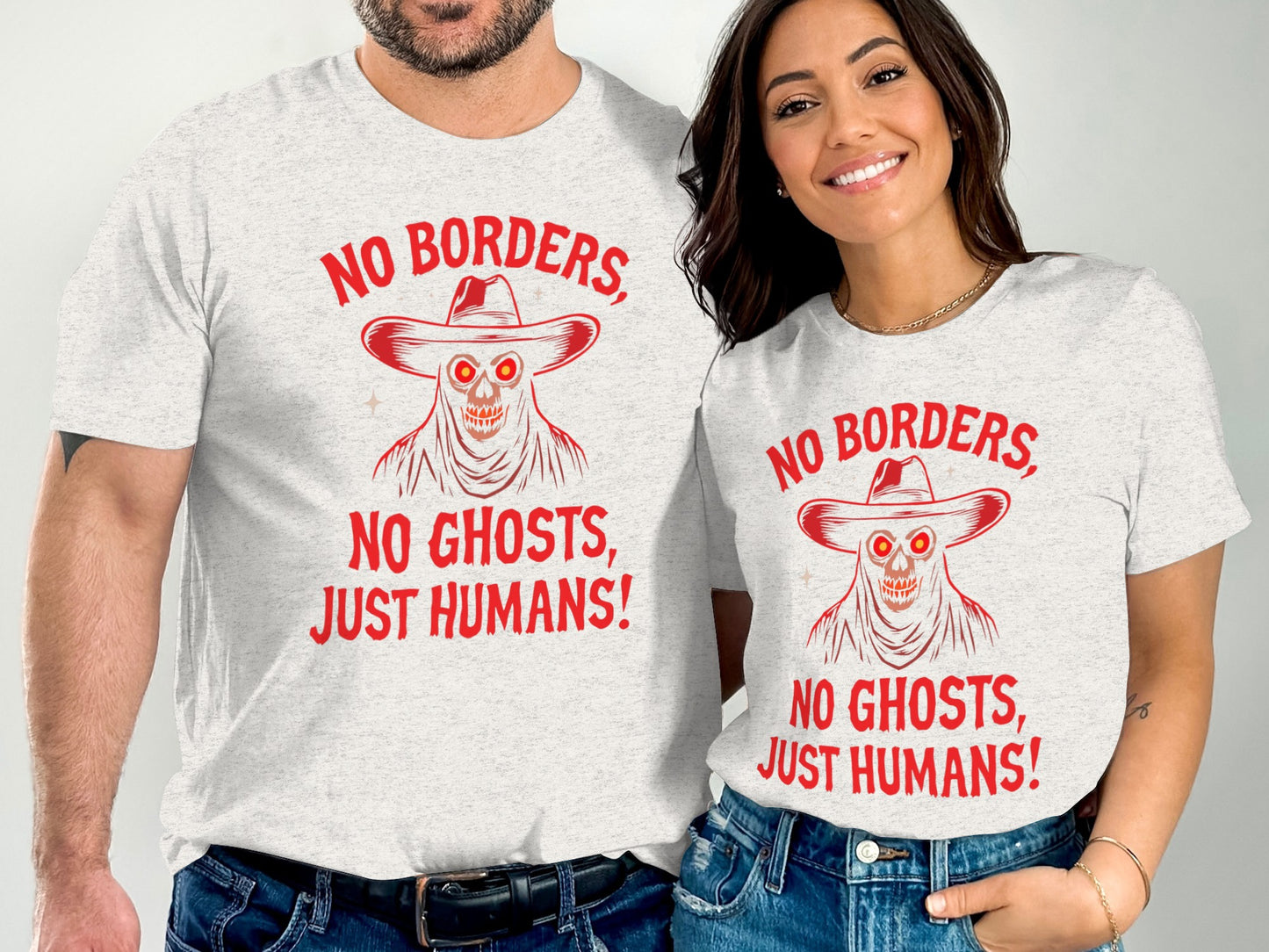 No Borders No Ghosts Just Humans T-shirt product type