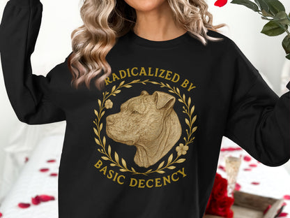 Radicalized By Basic Decency graphic product