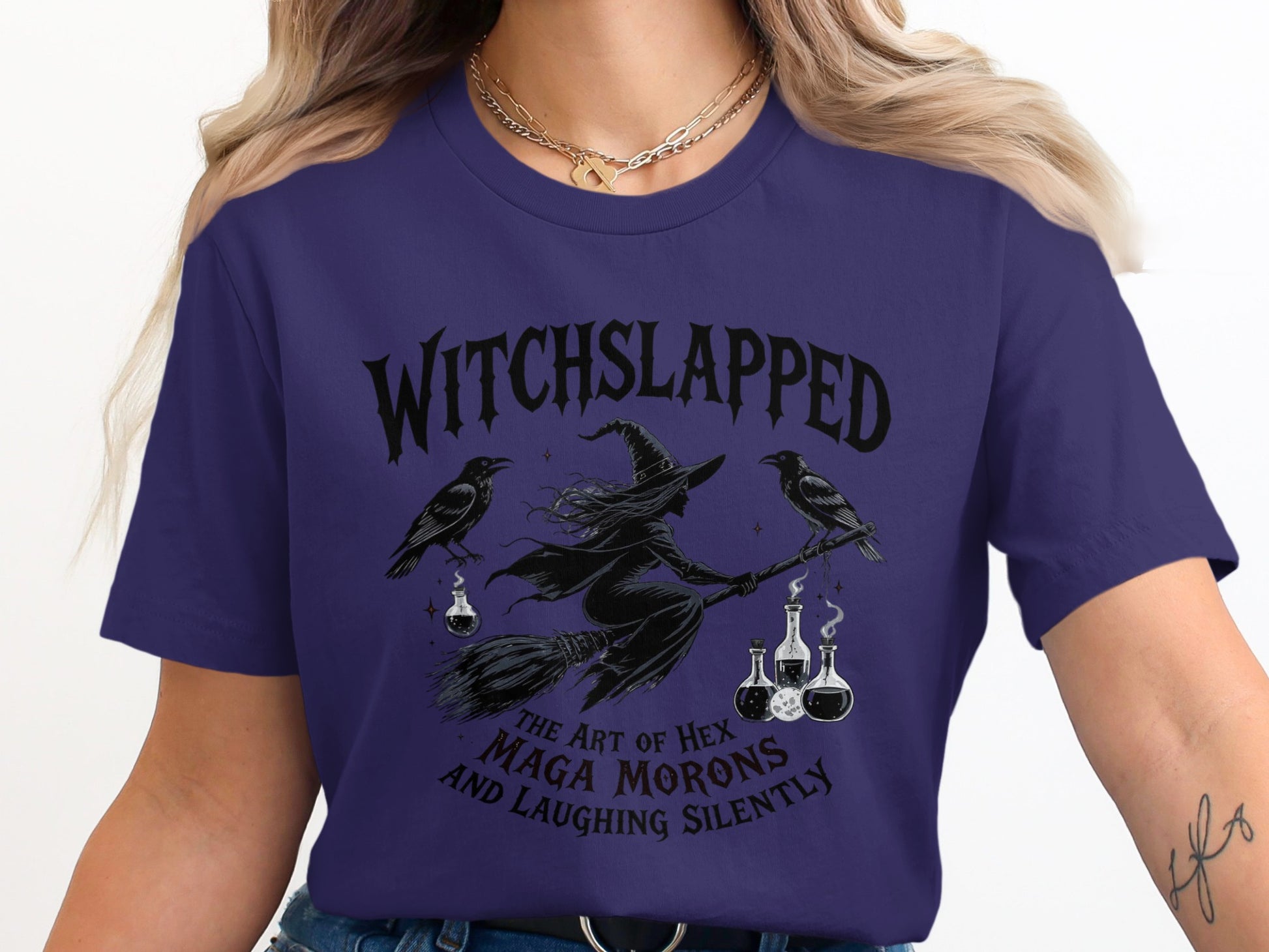 Witchslapped The Art Of Hex MAGA Morons T-Shirt product