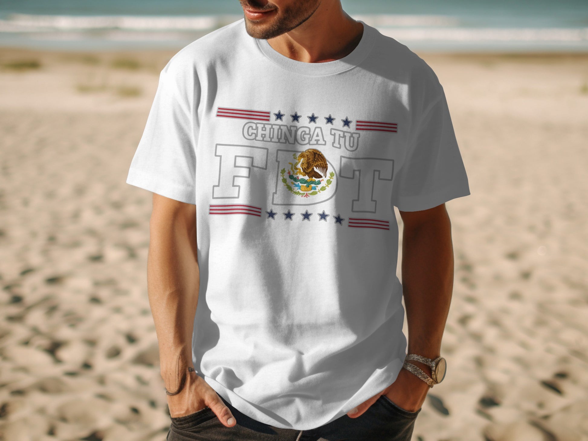 Chinga Tu F T Shirt with Bold Graphic Design product type
