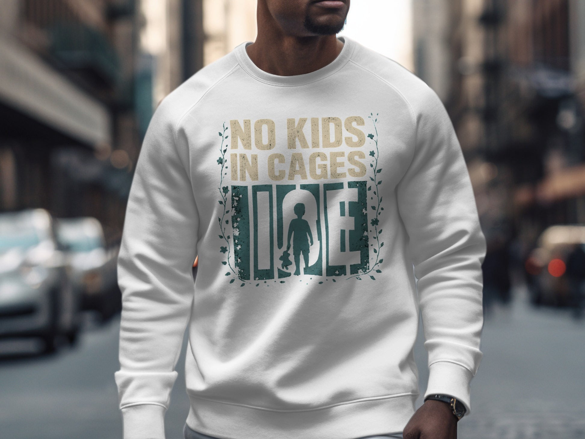 No Kids In Cages Statement Sweatshirt product
