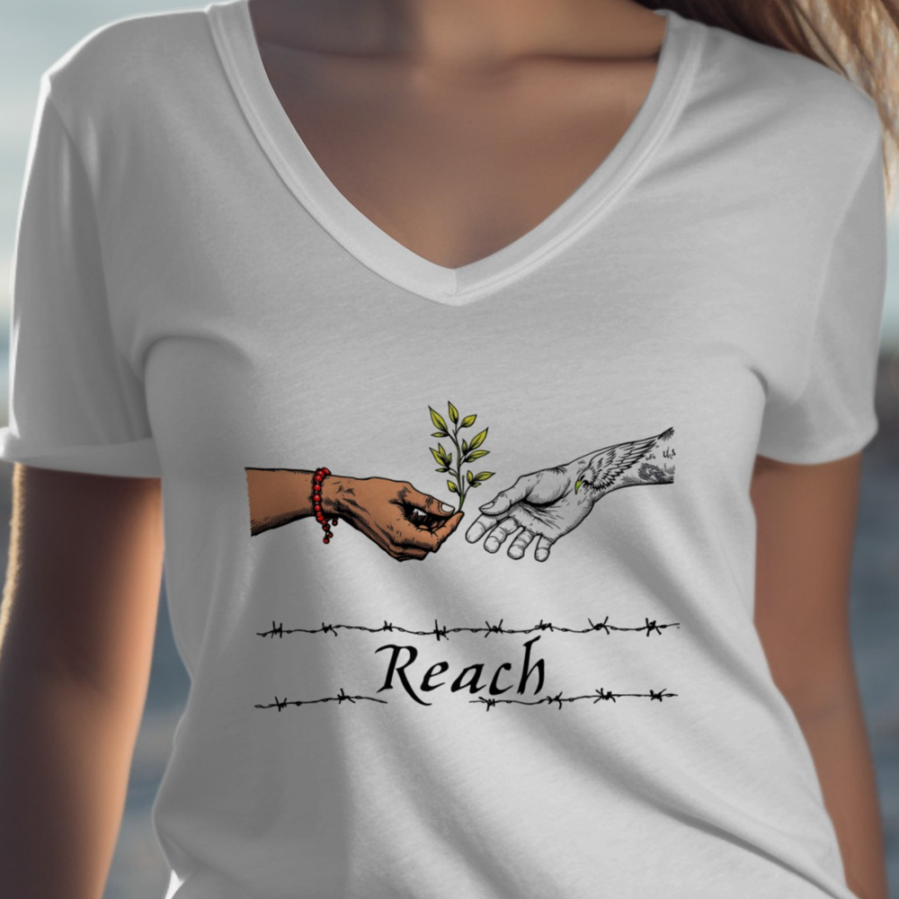 Reach Handshake Design Women's T-Shirt product type