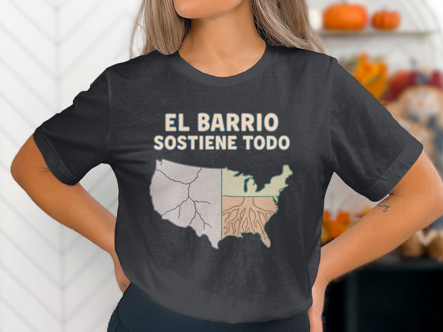 El Barrio Sostiene Todo Map Design Shirt product