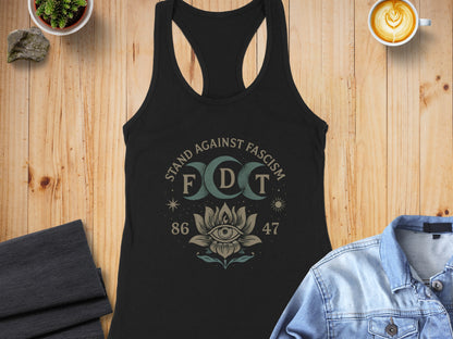 Stand Against Fascism FDT Racerback Tank Top