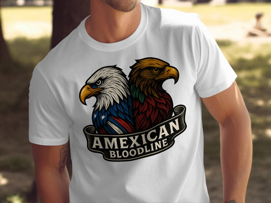 Amexican Bloodline Eagle Print Graphic Shirt product