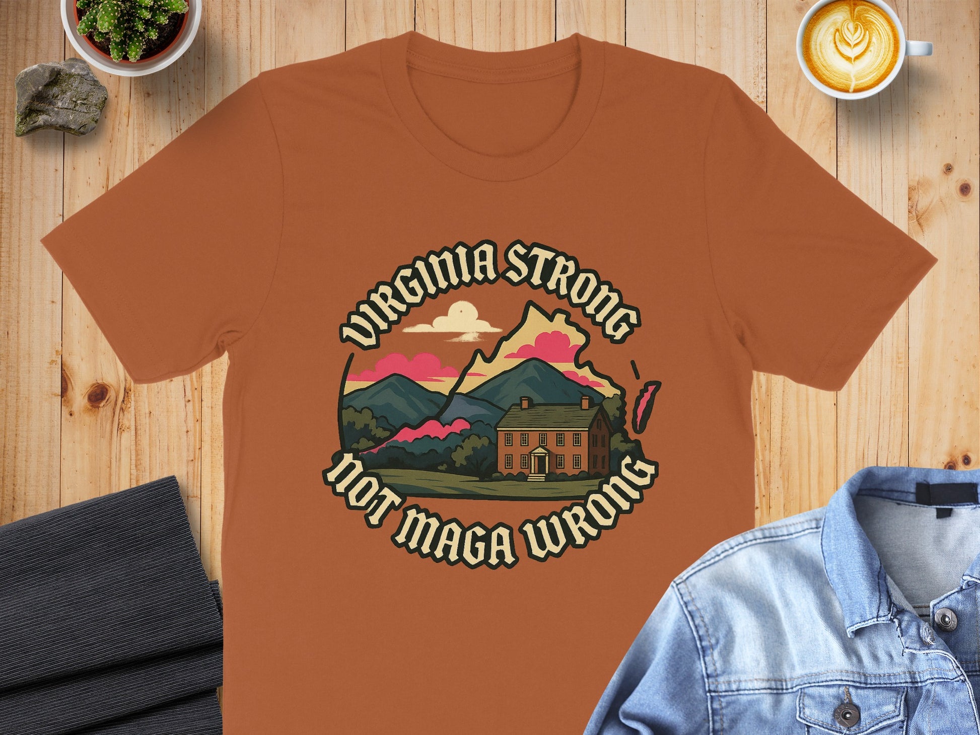 Virginia Strong Not Maga Wrong T-Shirt product type