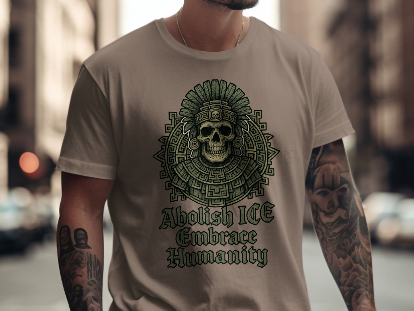 Abolish ICE Embrace Humanity graphic tee