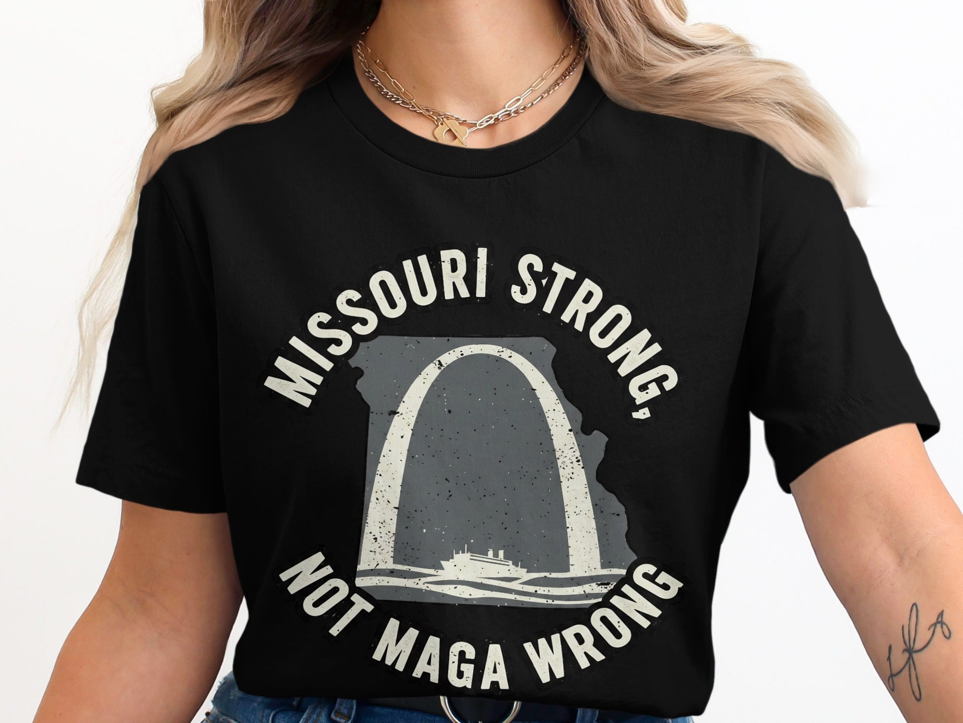 Missouri Strong Not Maga Wrong statement t-shirt product type