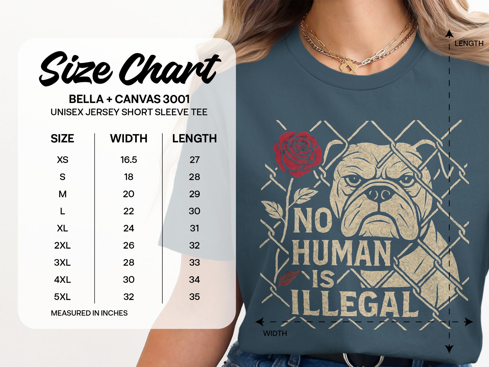 No Human Is Illegal Unisex Jersey Short Sleeve Tee