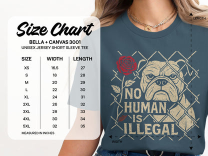 No Human Is Illegal Unisex Jersey Short Sleeve Tee