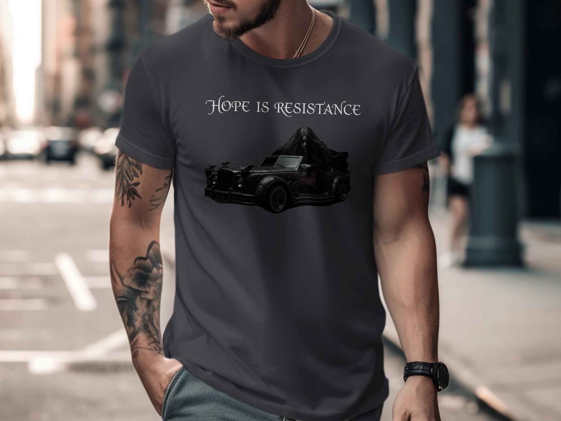 Hope Is Resistance Graphic Design T-Shirt