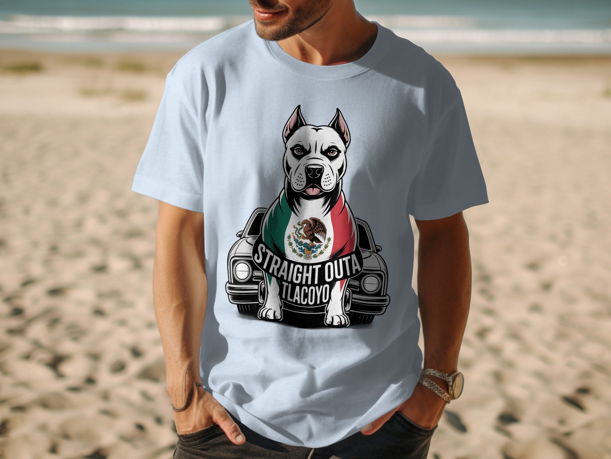 Straight Outa Tlacoyo Dog Graphic T-Shirt product