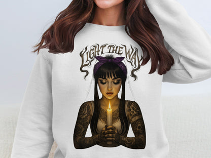 Light the Way Candle Holder Sweatshirt product