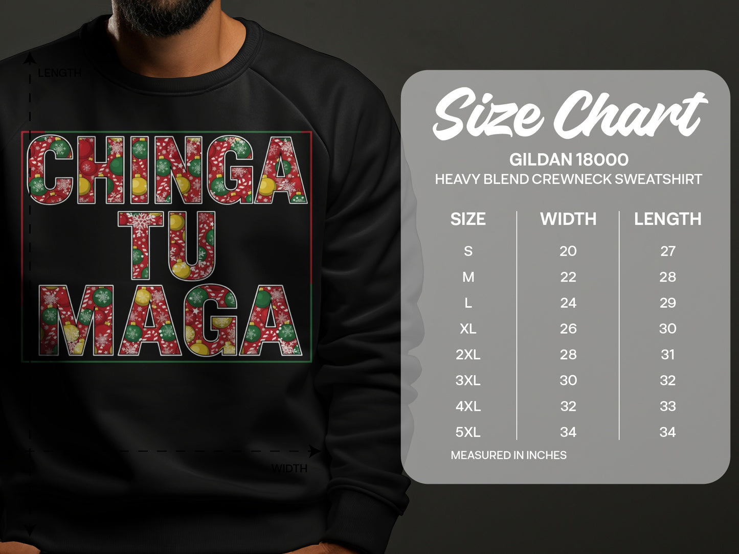Festive Floral Chinga Tu Maga Sweatshirt