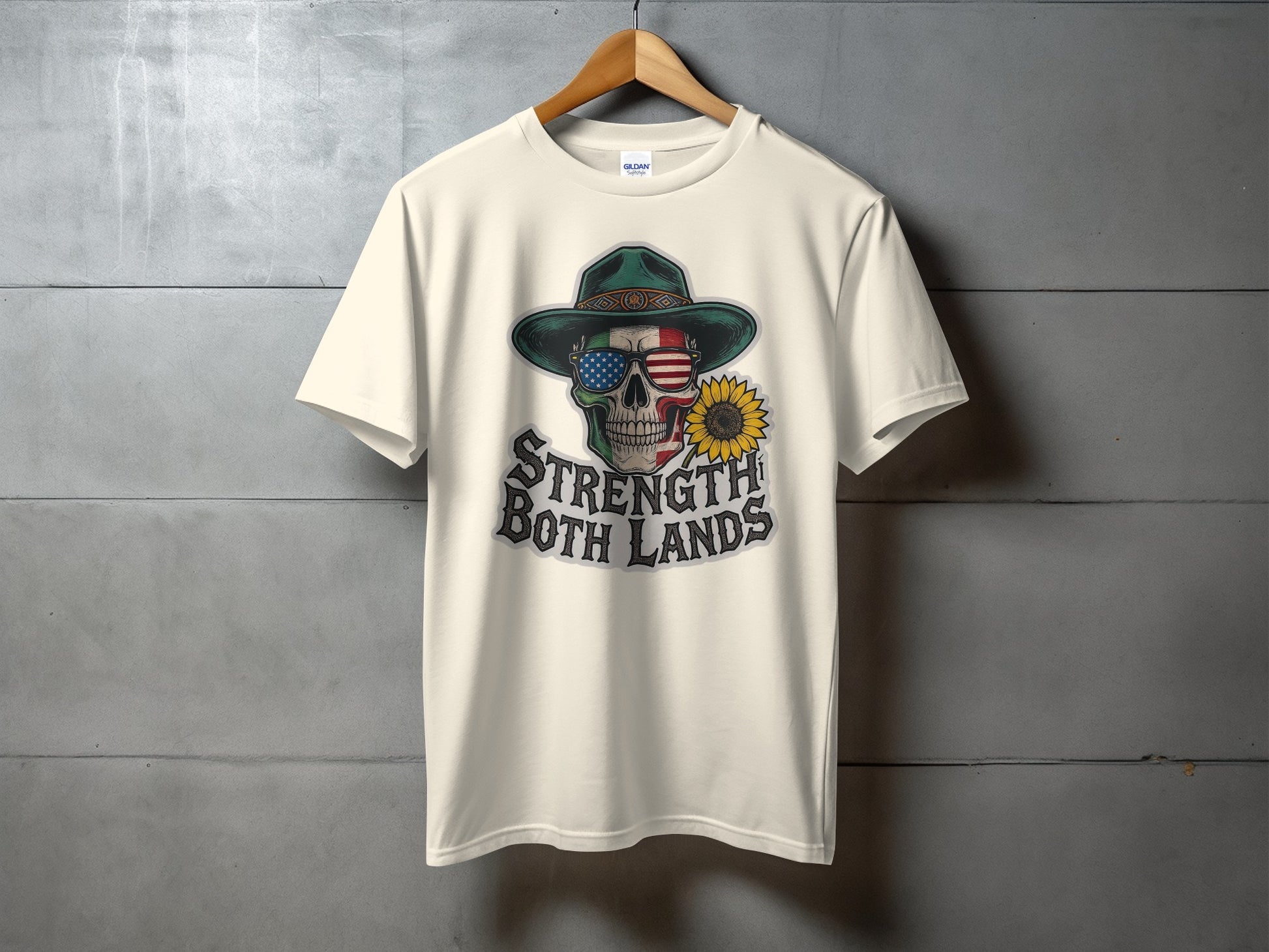 Strength Both Lands Graphic Skull Tee product