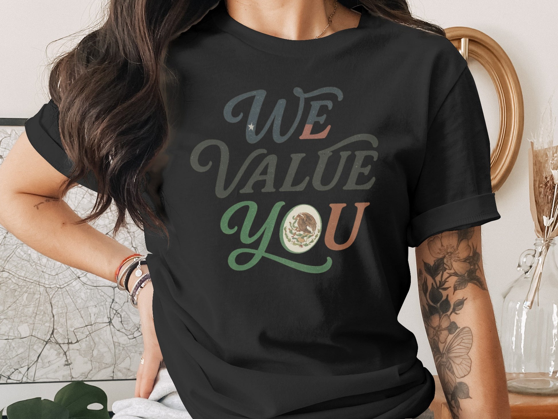 We Value You Graphic Black Short Sleeve product