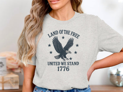 Land Of The Free United We Stand 1776 T-shirt product
