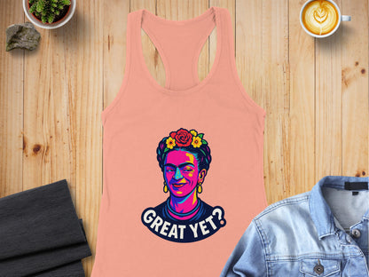 Colorful Frida Kahlo Inspired Great Yet Tank Top