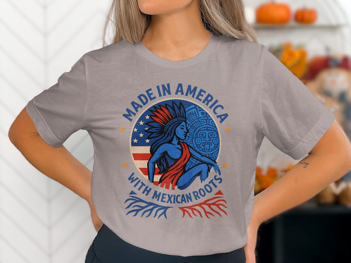 Made in America with Mexican Roots Graphic Tee
