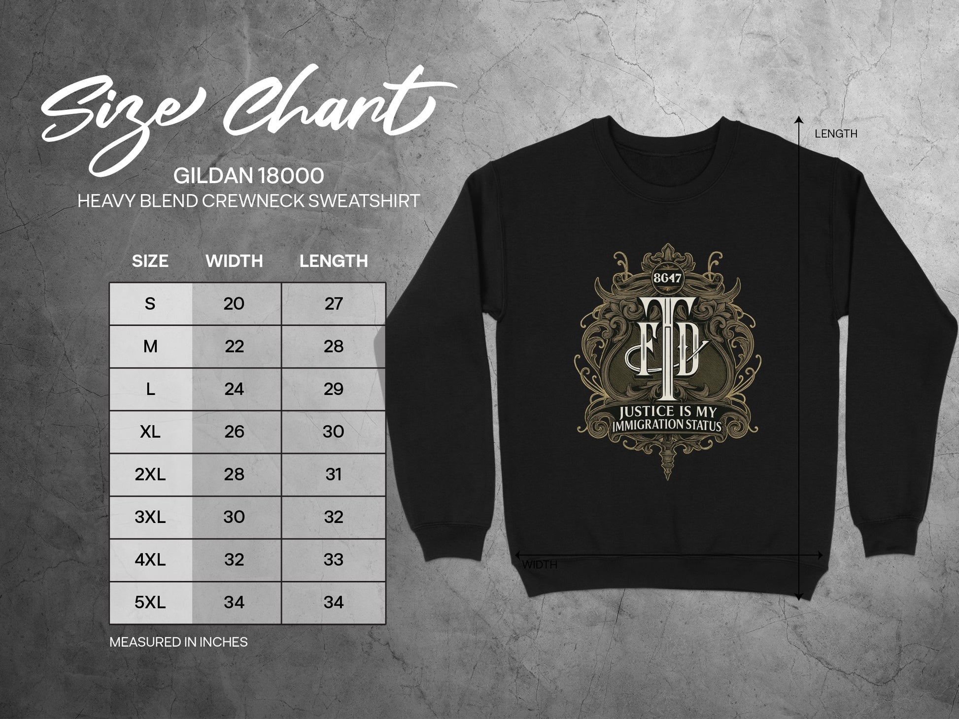 Justice Is My Immigrant Status Crewneck Sweatshirt product