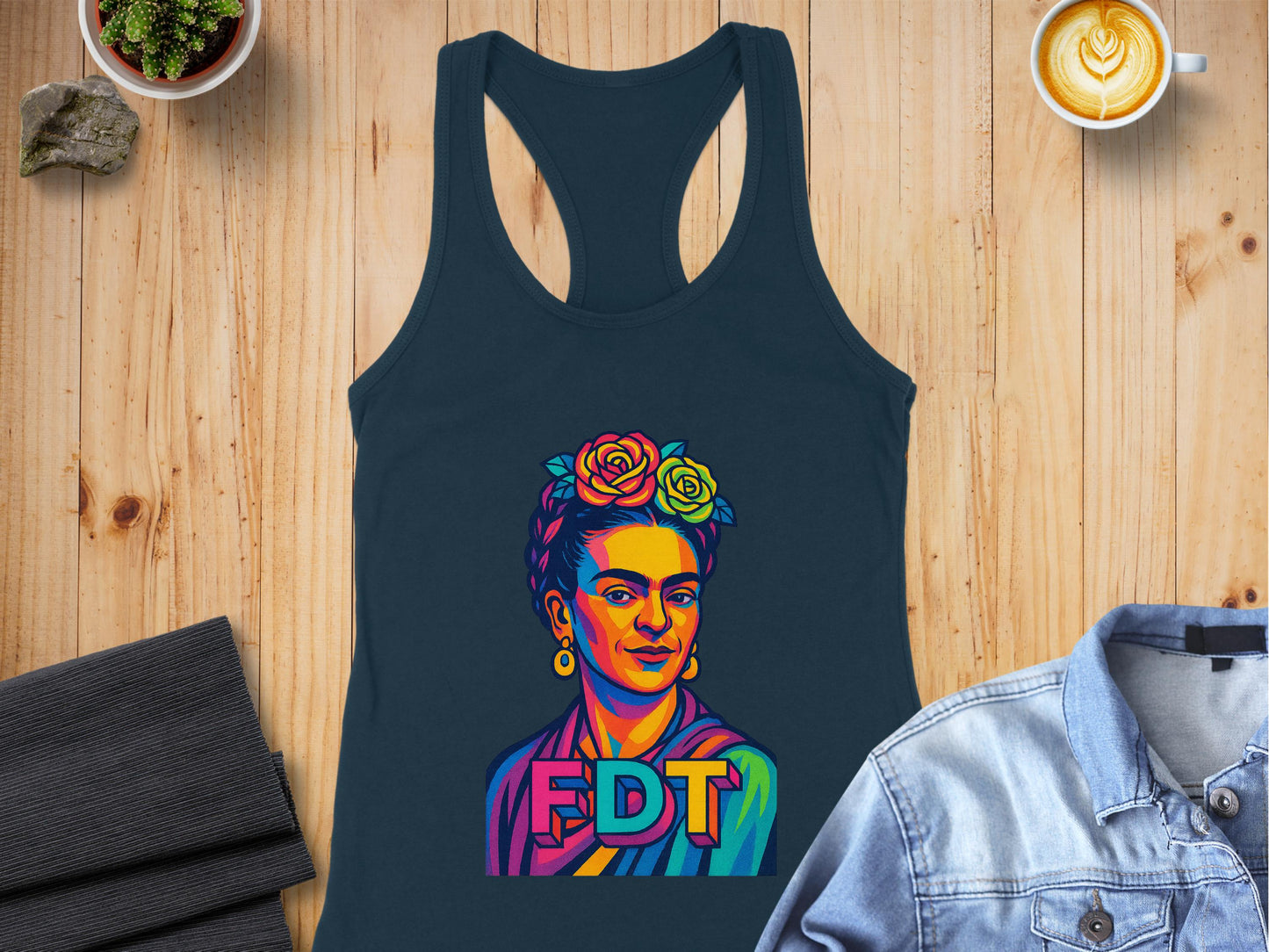Colorful FDT Graphic Tank Top Vibrant Women Apparel product