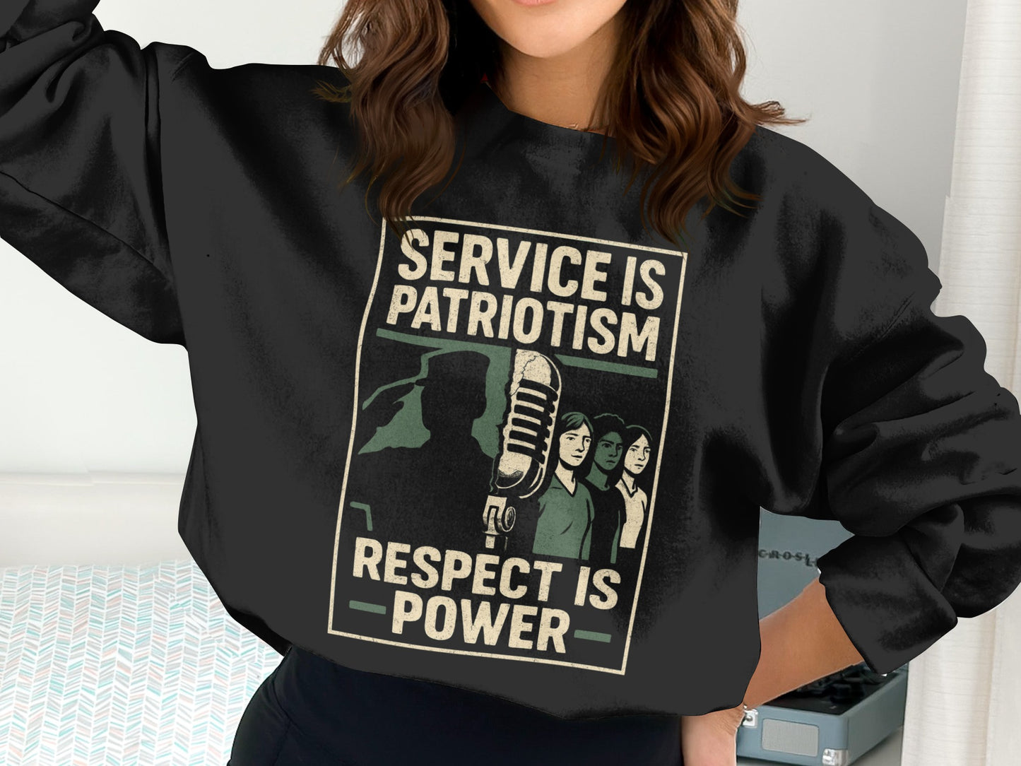 Service Is Patriotism Respect Is Power top product