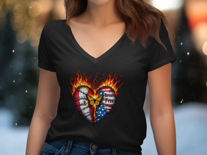 Break Free Heart Butterfly Women's Shirt Product