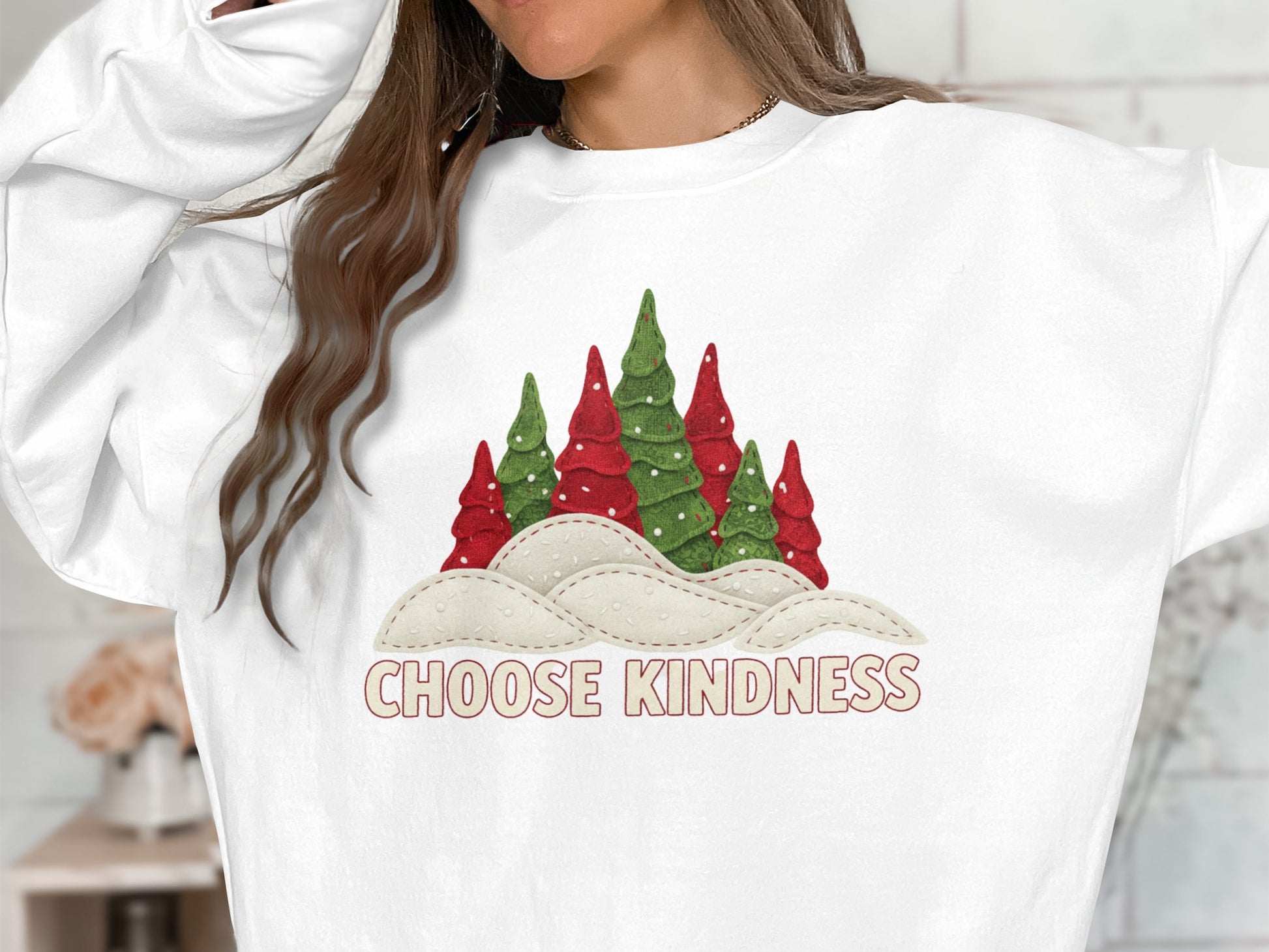 Choose Kindness Christmas Tree Sweatshirt Product