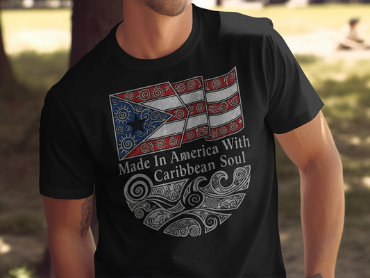 Made In America With Caribbean Soul T-shirt