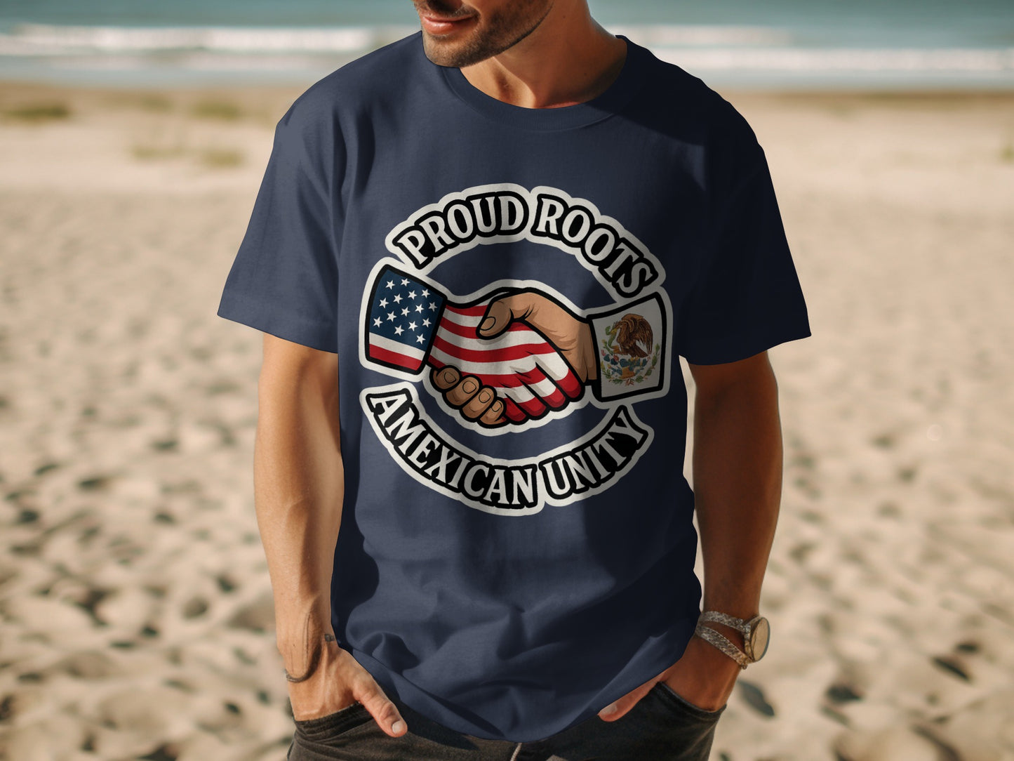 Proud Roots American Unity Handshake T-shirt product