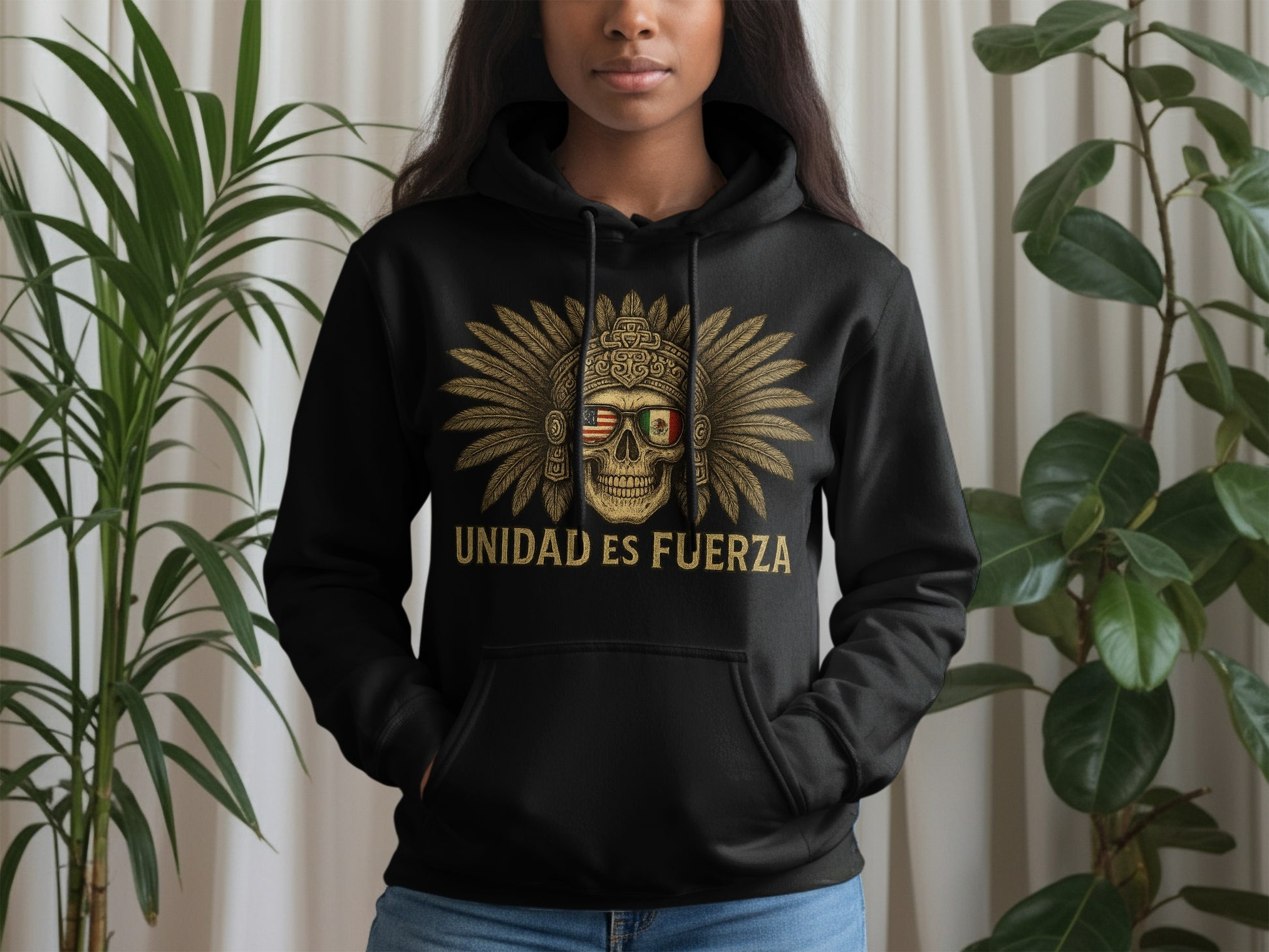 Unidad Es Fuerza Skull Hoodie Product