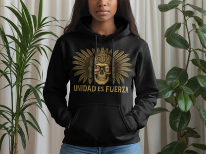 Unidad Es Fuerza Skull Hoodie Product