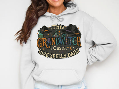 This Grandwitch Casts Love Spells Daily Hoodie product