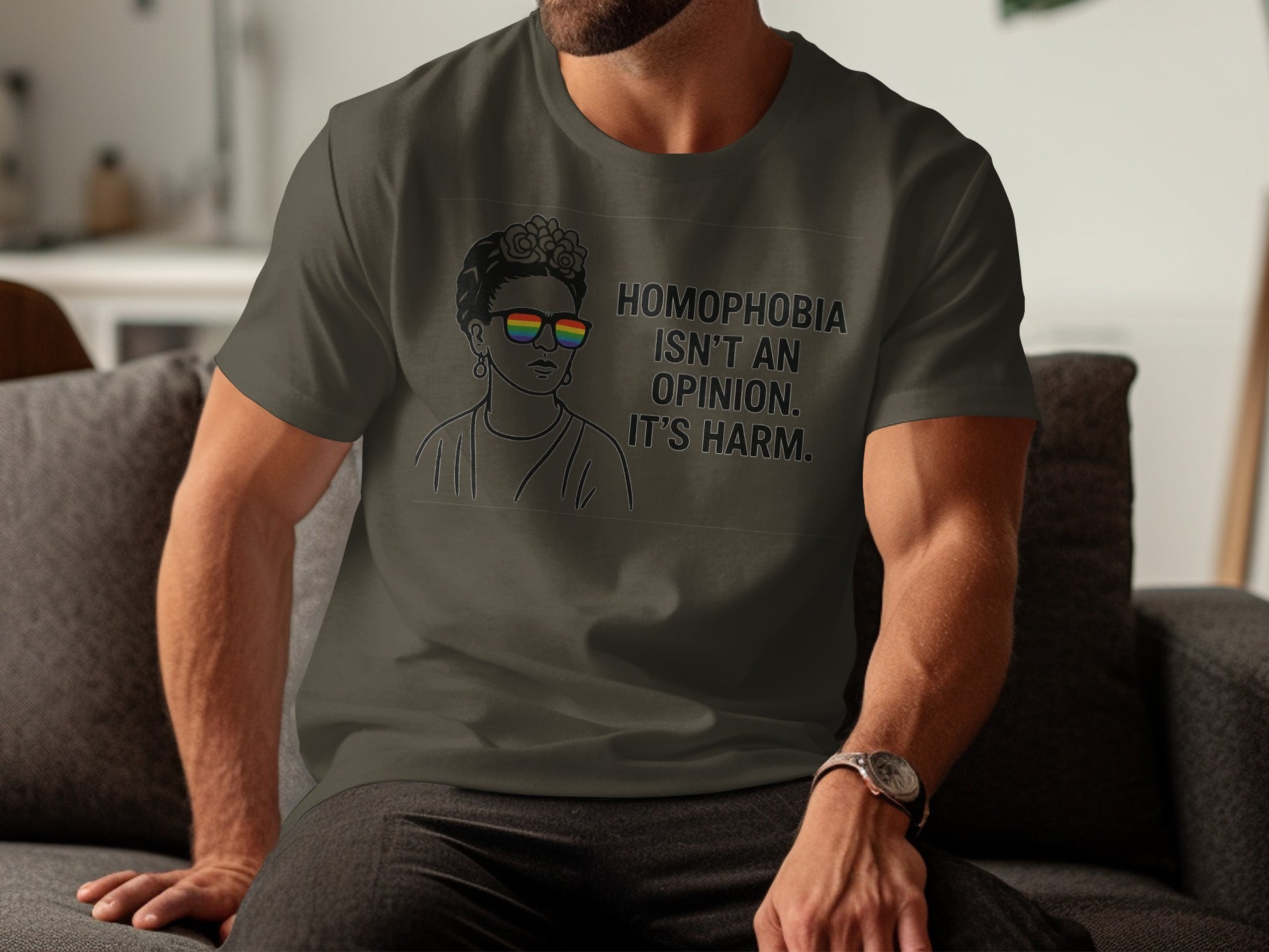 Homophobia Isn't An Opinion It's Harm Statement T-Shirt product
