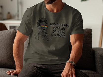 Homophobia Isn't An Opinion It's Harm Statement T-Shirt product
