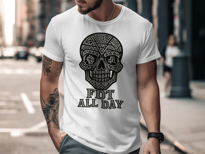 Bold Skull Design FDT All Day Statement Shirt