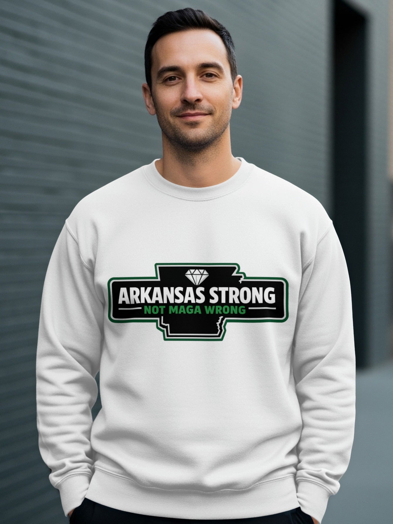 Arkansas Strong Not MAGA Wrong graphic sweatshirt