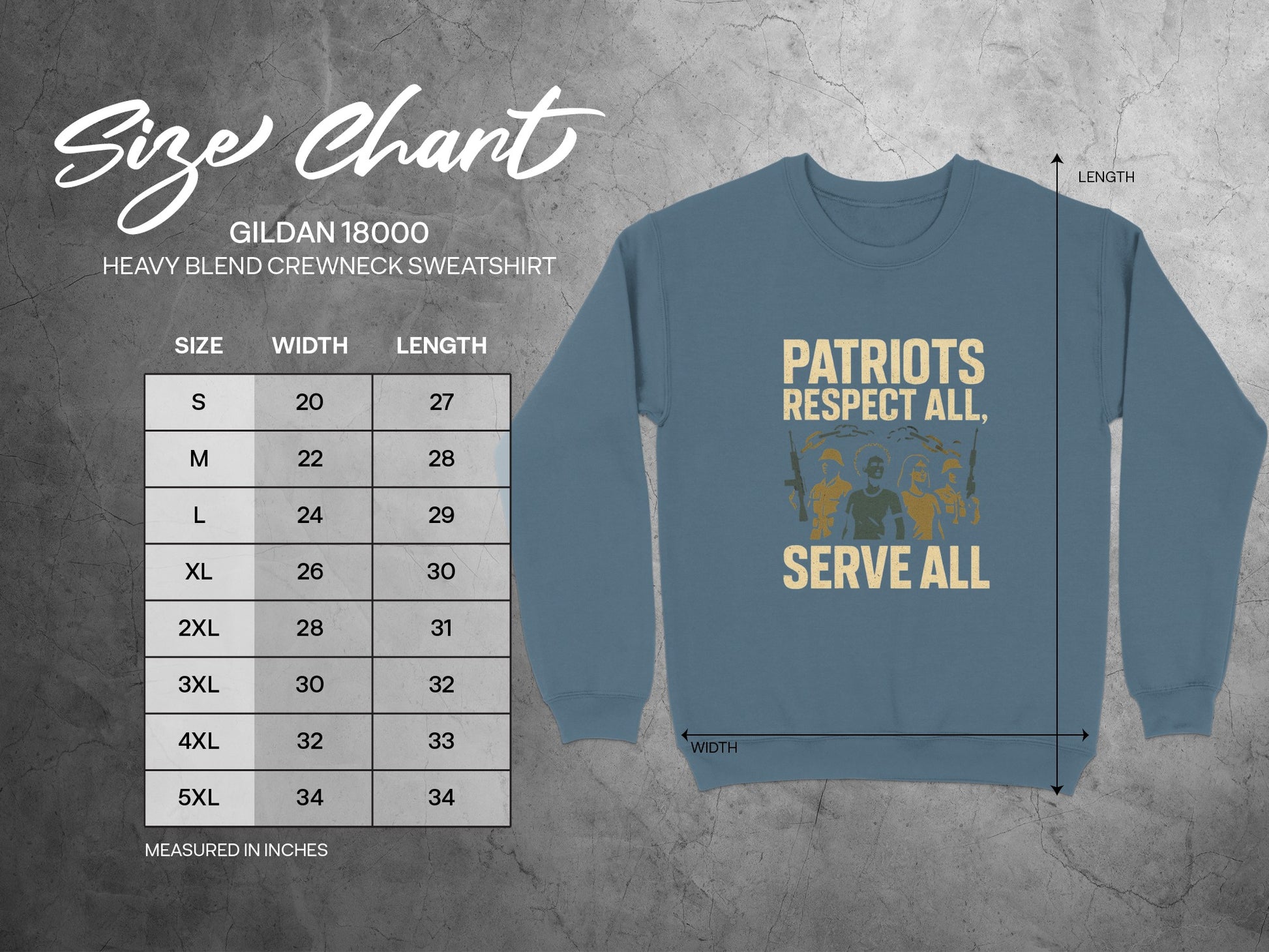 Patriots Respect All Serve All Sweatshirt product type