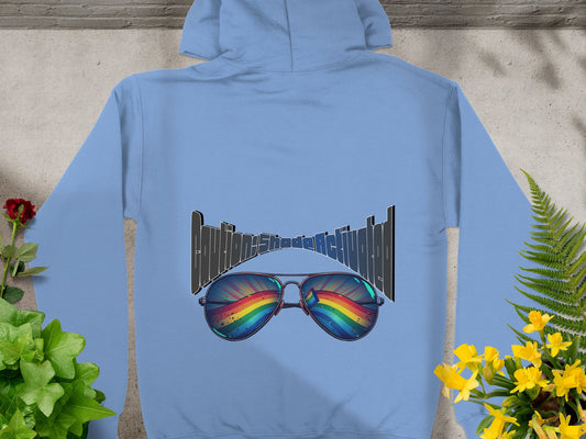 Bold Rainbow Aviator Sunglasses Hoodie product type