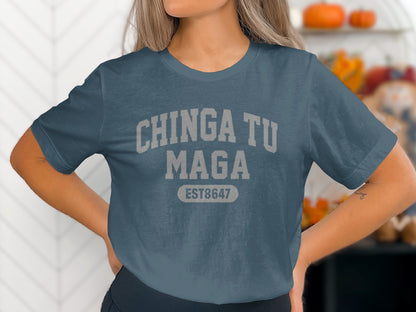 Chinga Tu Maga EST8647 Printed Tee Shirt For Women