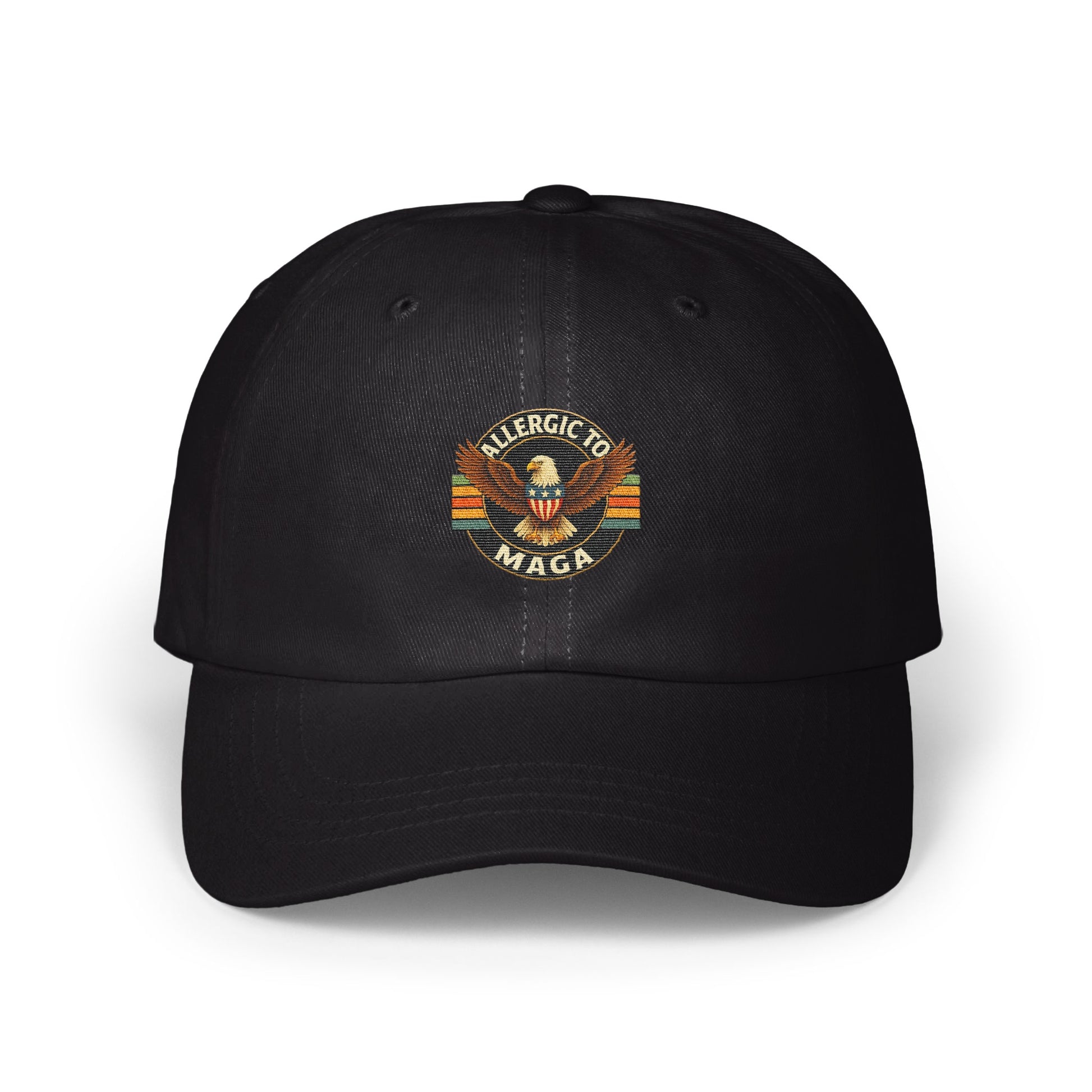 Allergic To MAGA Eagle Embroidered Baseball Cap product