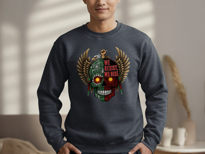 We Resist We Rise Skull Graphic Sweatshirt product