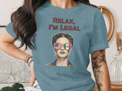 Relax I'm Legal Graphic T-Shirt Funny Apparel product type