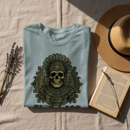 Intricately Designed Skull with Headdress Shirt