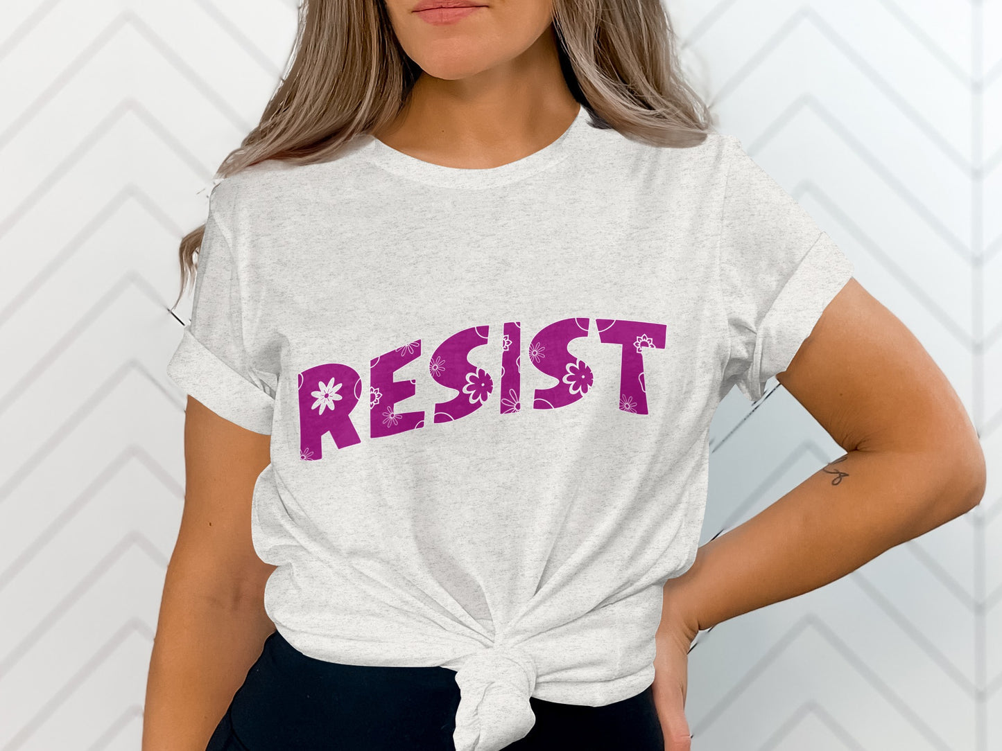 Resist Graphic Printed Short Sleeve T-shirt