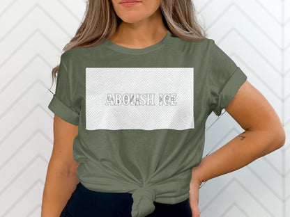 Abolish ICE Statement Graphic T-Shirt for Activists