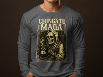 Chingatu Maga Skeleton Holding Coffee Shirt