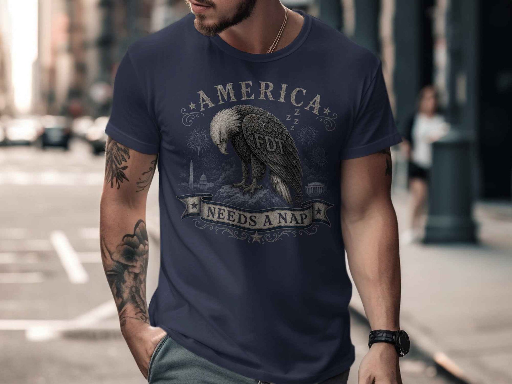 The "America Needs A Nap" Eagle T-Shirt